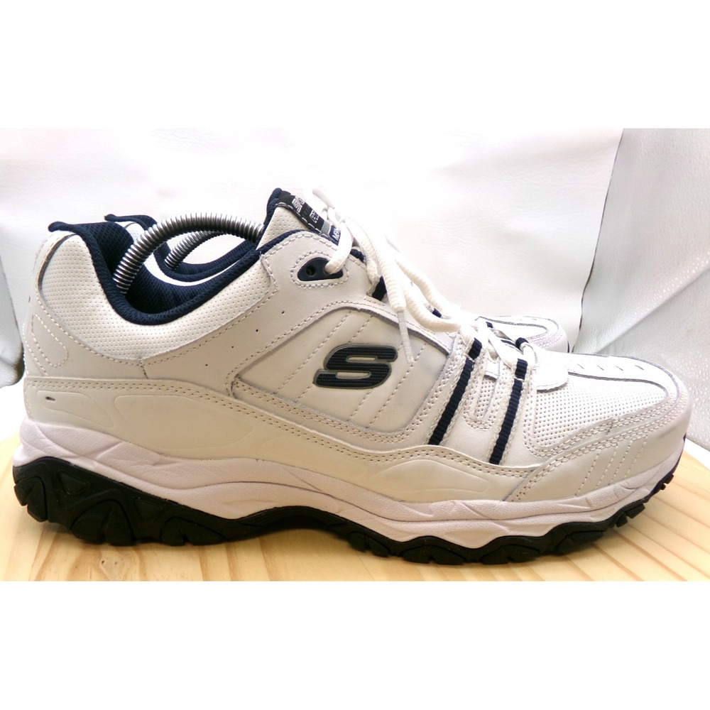 Skechers After Burn Memory Foam Shoes Sneakers 50122 Mens White Sz 14 Dad Shoes - Picture 4 of 9